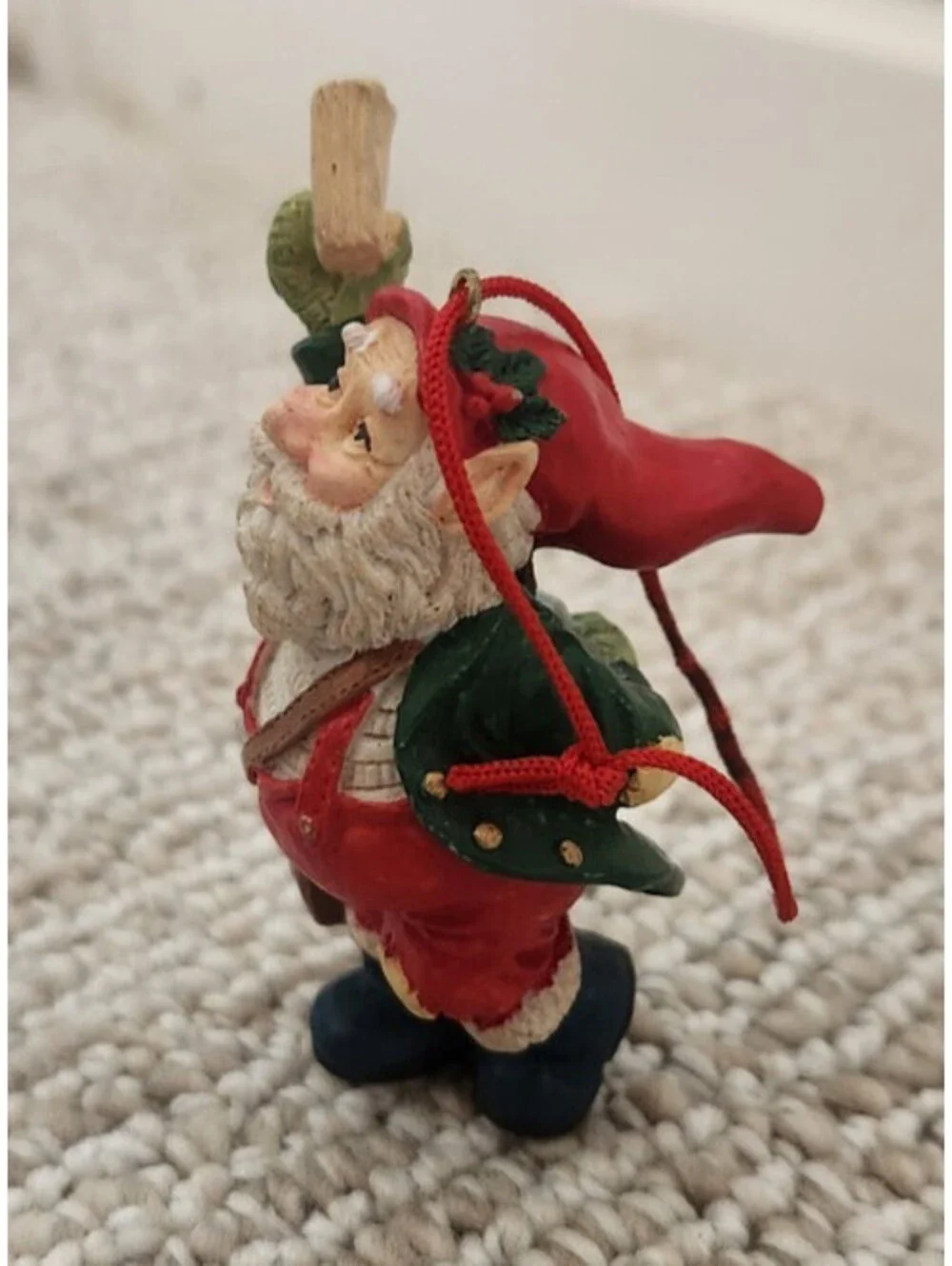 Elf Ornament Letters to Santa Christmas Decoration Vintage Tiny Holiday Gift